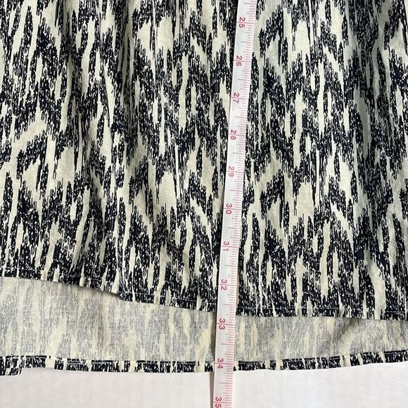 Zara Black and Off-white Dress with Embroidery and Beading Cotton/Linen Blend XL - Picture 13 of 15